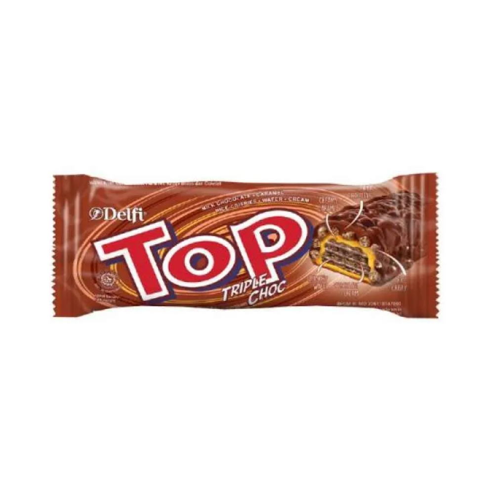 
            
                Load image into Gallery viewer, Delfi Chocolate Wafer Top Triple Choc 9Gr (24/Box)
            
        