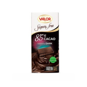 Valor - 85% Dark Chocolate Sugar Free 100Gr (17/Box)