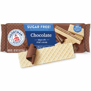 Voortman Bakery - Sugar Free Chocolate Wafers 255Gr (12/Carton)