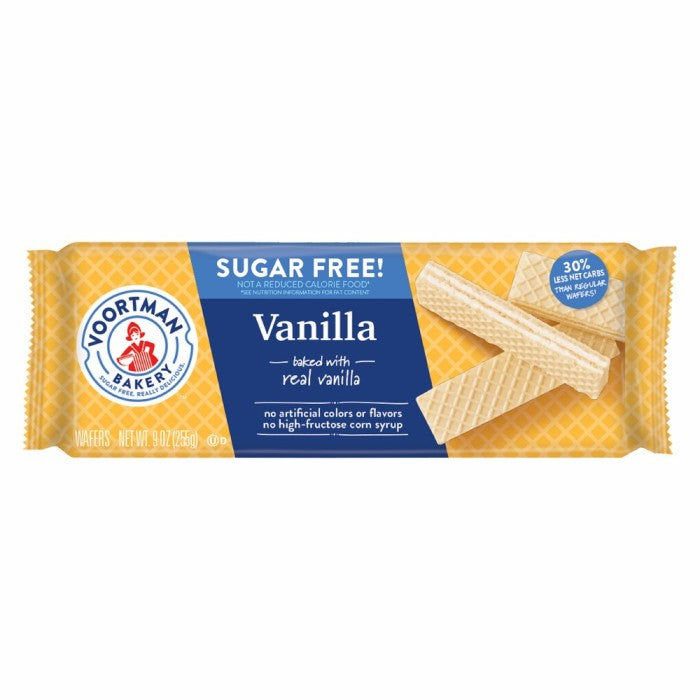 Voortman Bakery - Sugar Free Vanilla Wafers 255Gr (12/Carton)