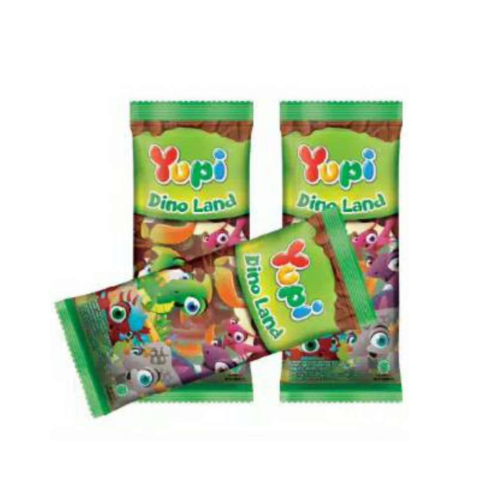 Yupi - Candy Gummy Dinoland Pck 7/6.5Gr (288/Carton)