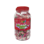 Yupi - Candy Gummy Kiss Strawberry Toples 300Gr (6/Carton)