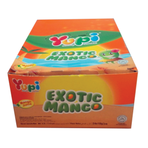 Yupi - Candy Gummy Exotic Mango Box 24X8Gr (12/Carton)