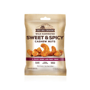 
            
                Load image into Gallery viewer, East Bali Cashews - Sweet &amp;amp; Spicy Cashew Nuts (35g) - Front
            
        